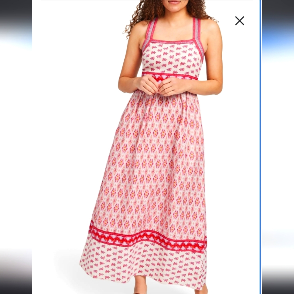 Gracie Linen Maxi Dress faherty M